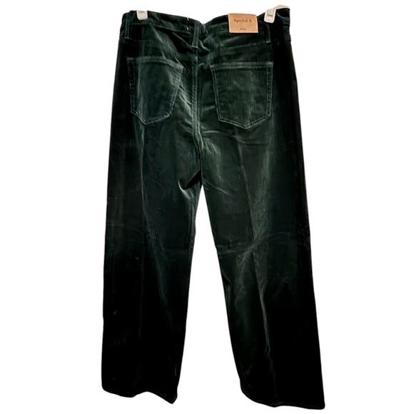 Special A - green corduroy wide leg jeans - size 7 - NWT - Picture 13 of 16
